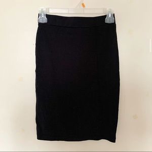 Black pencil skirt